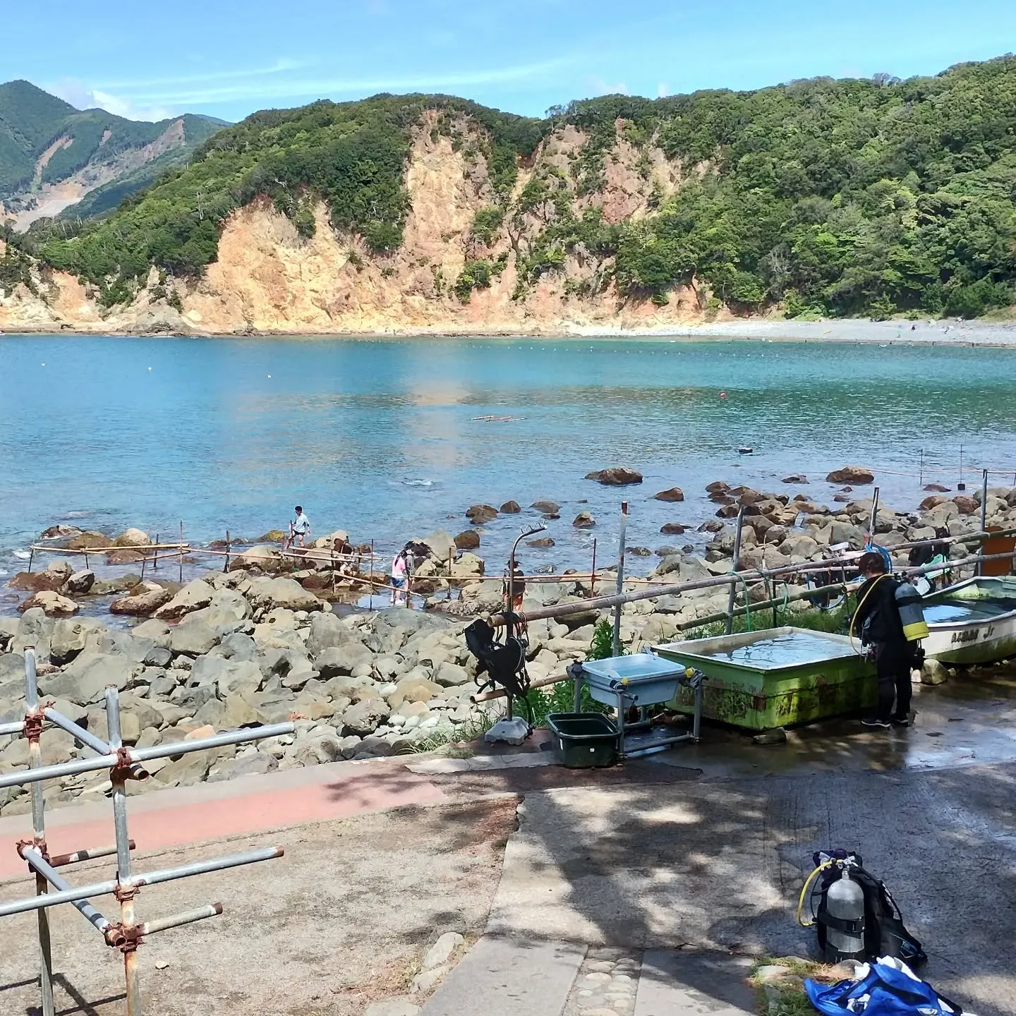 今日の伊豆スキンダイビングツアーは、伊豆海洋公園が荒れていそ...