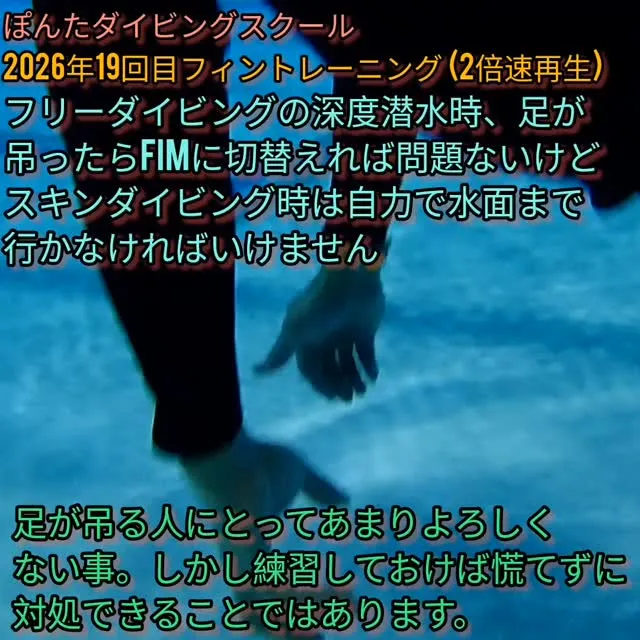 スキンダイビングは、フリーダイビングよりリスクが多い。